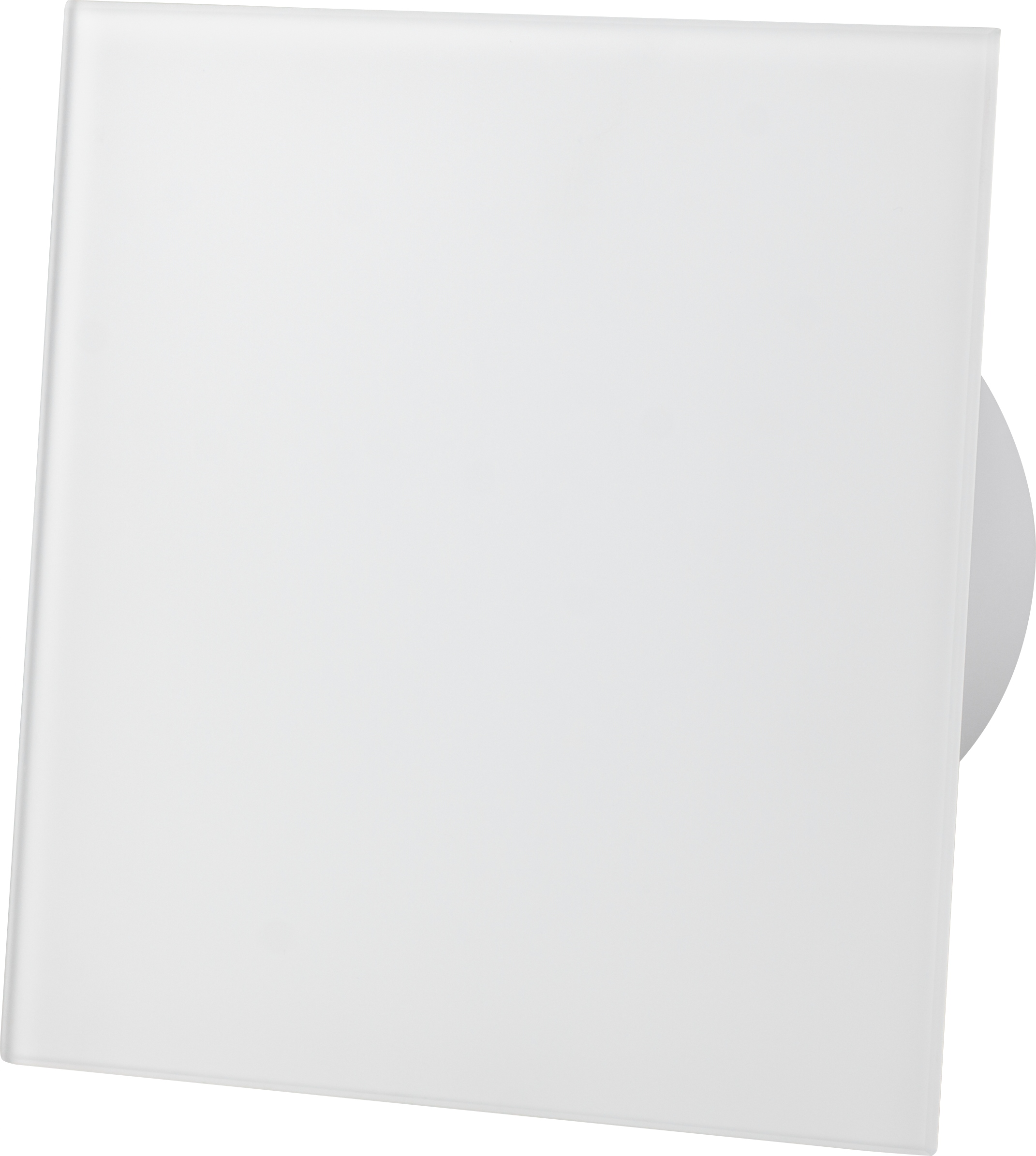 Kupelňový ventilátor - Vetracia mriežka 150x150mm biele matné sklo
