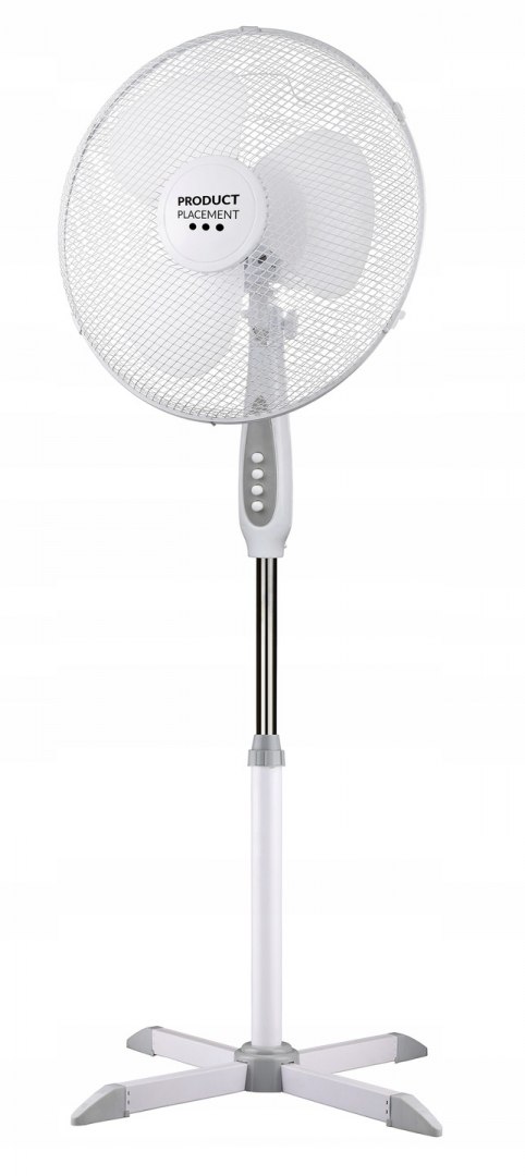 Kupelňový ventilátor - Stojací ventilátor tichá biela 40cm 55W