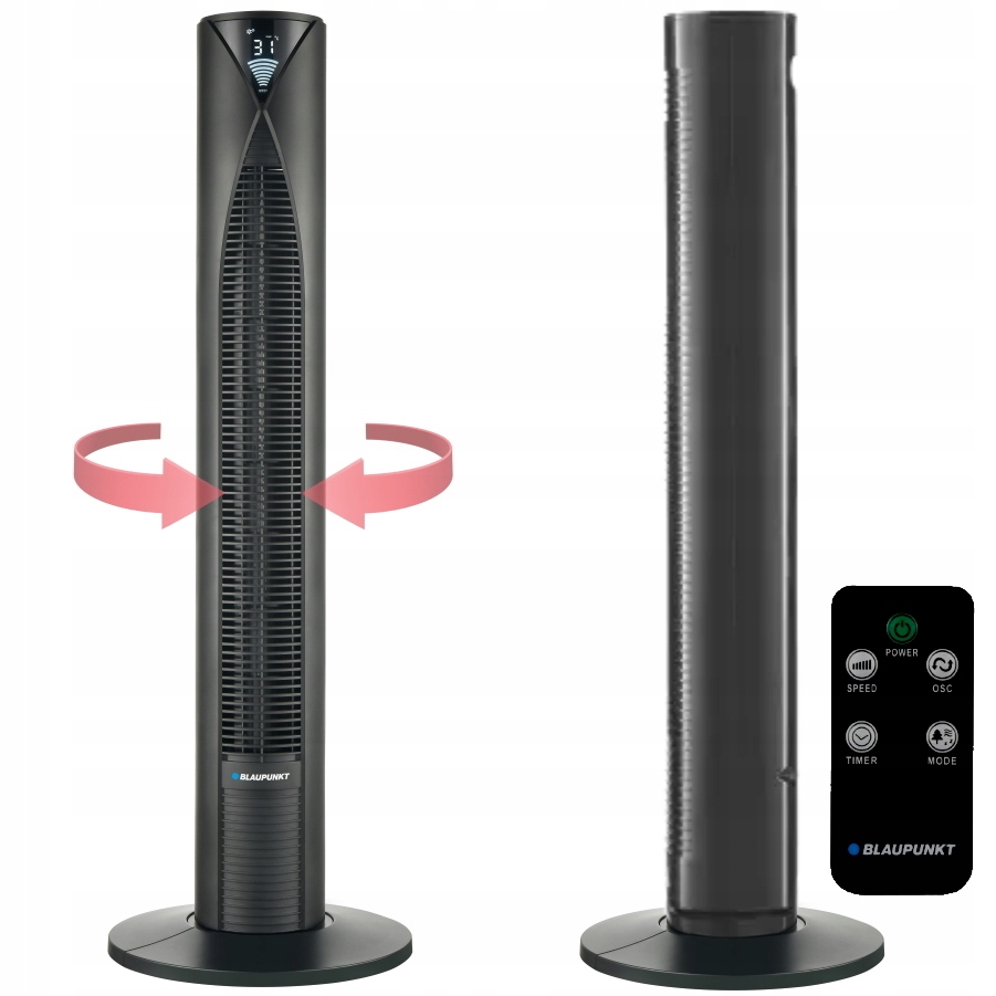 Kupelňový ventilátor - Vežový ventilátor BLAUPUNKT AFT601 na podlahe