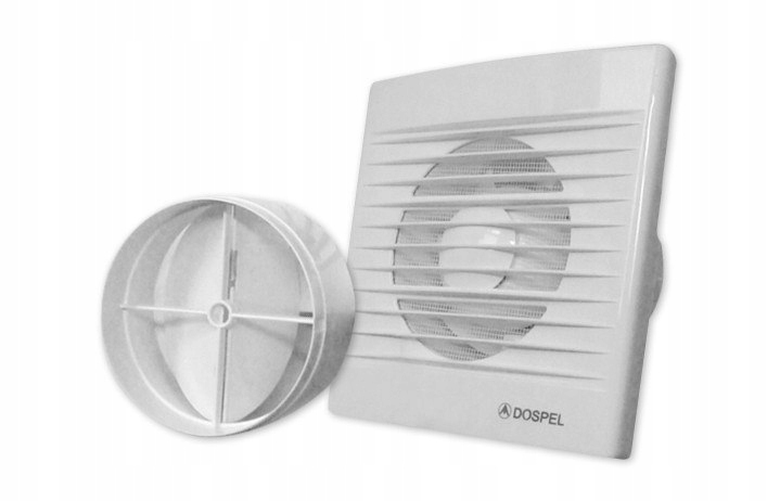 Kupelňový ventilátor - DOSPEL STENOVÝ VENTILÁTOR STYL120WP-P Škrtiaca klapka