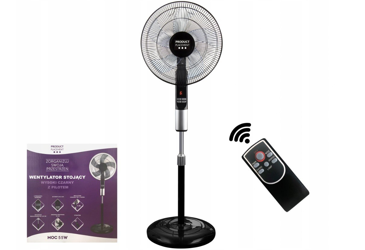 Kupelňový ventilátor - Veľký stojaci ventilátor s diaľkovým ovládaním