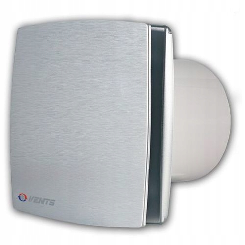 Kupelňový ventilátor - Kúpeľňový ventilátor fi100 z brúseného hliníka