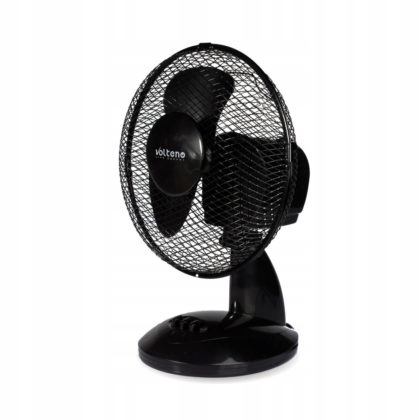 Kupelňový ventilátor - Stolový ventilátor 23CM 21W Black Volteno