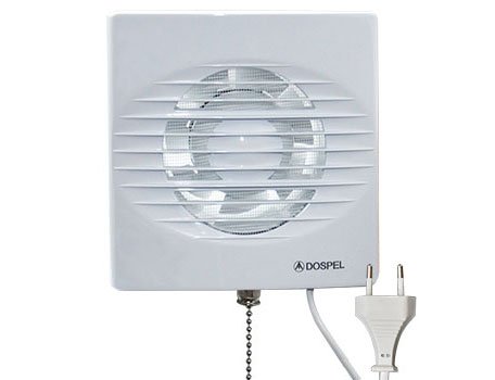Kupelňový ventilátor - VENTILÁTOR KÚPEĽNE, zástrčka, reťaz, 120 DOSPEL