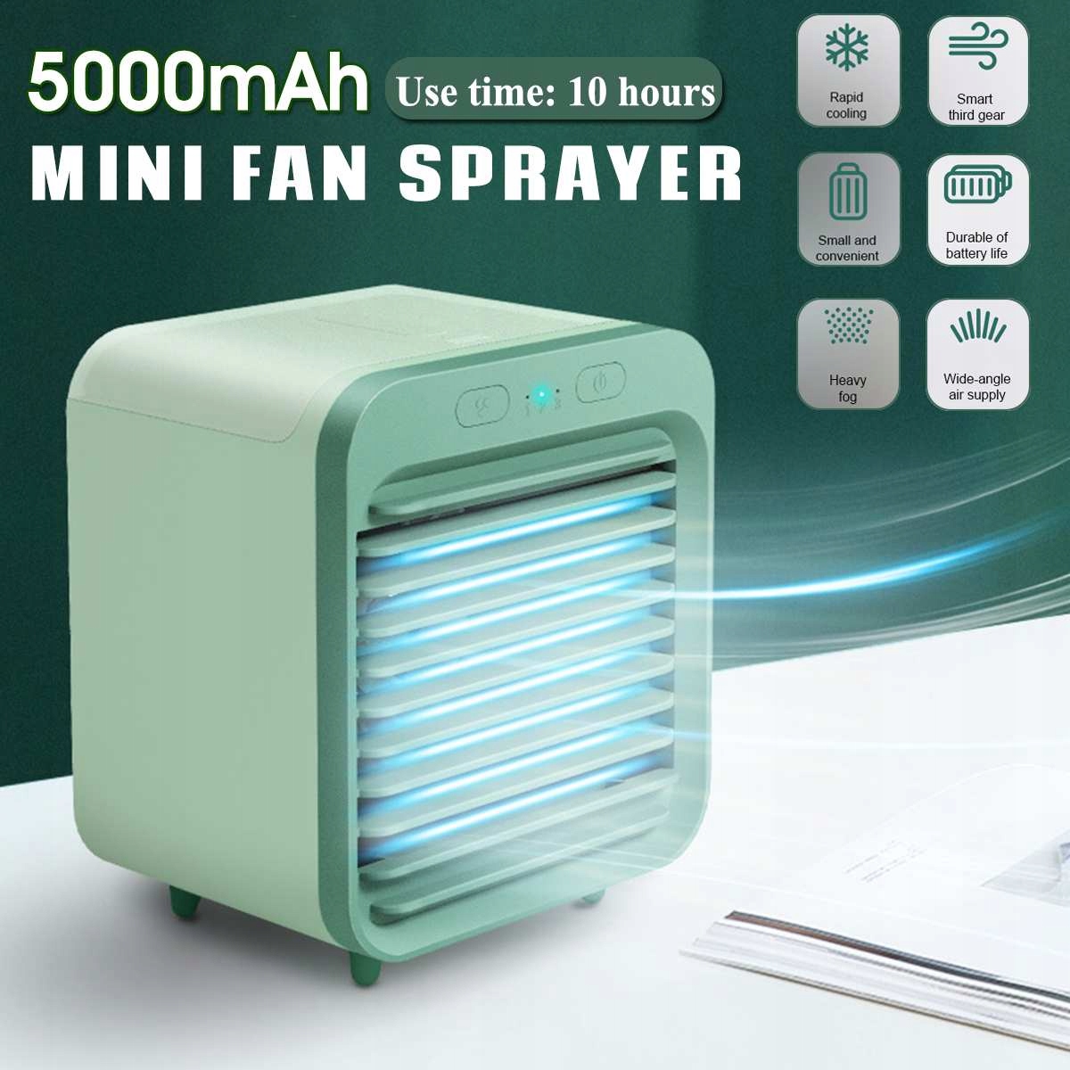 Kupelňový ventilátor - Malý mobilný prenosný ventilátor klimatizácie