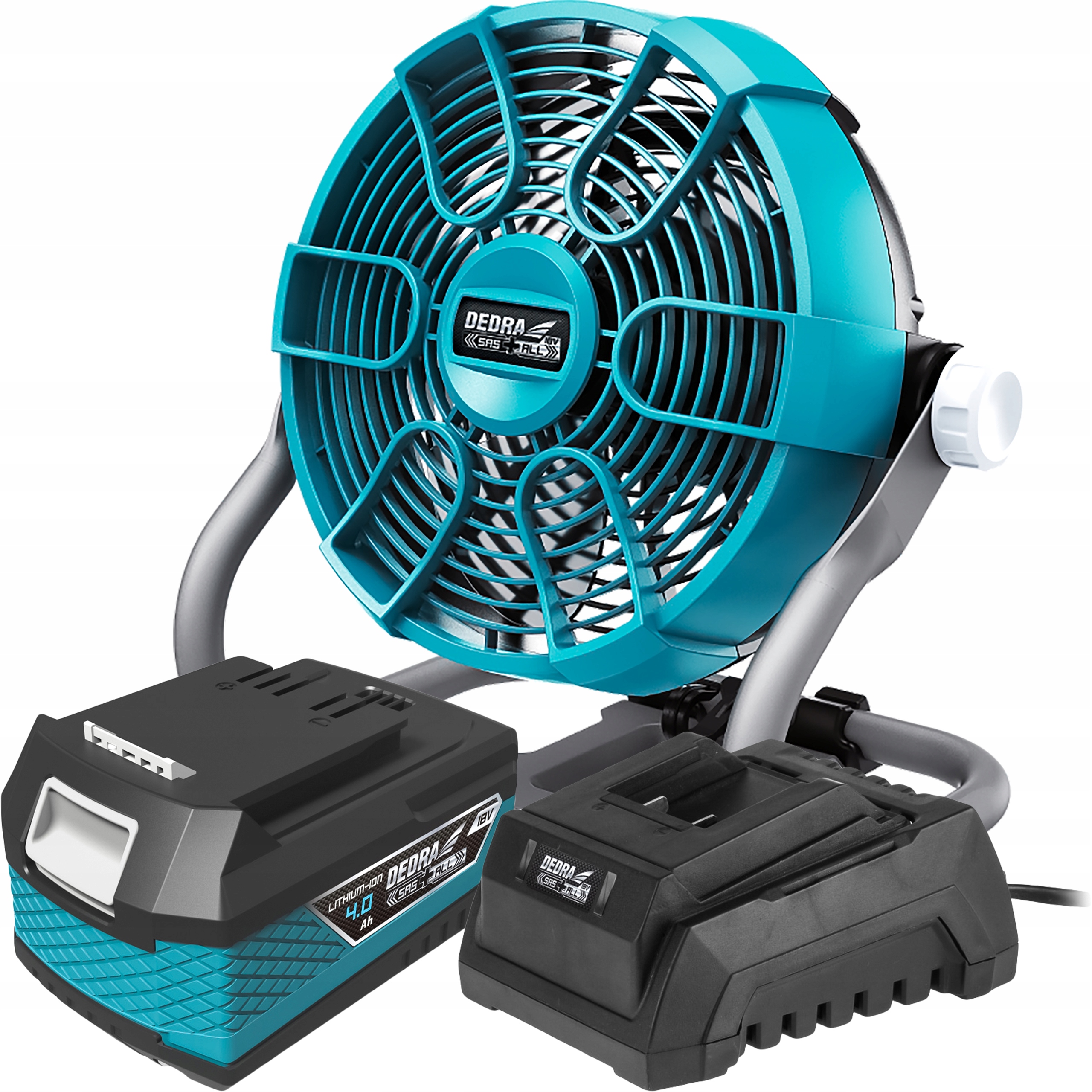 Kupelňový ventilátor - BEZDRÁTOVÝ VENTILÁTOR AKU 18V 4Ah DEDRA