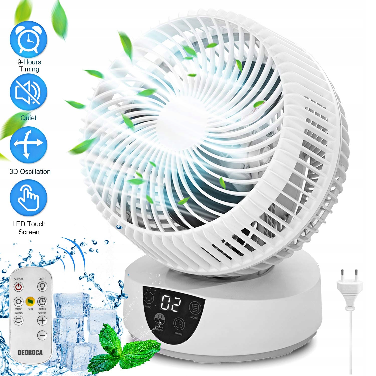 Kupelňový ventilátor - Ventilátor Deoroca Silent turbo Dual-Control