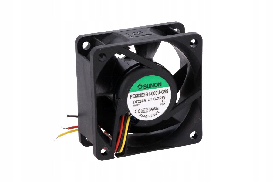Kupelňový ventilátor - SUNON DC KULOVÝ VENTILÁTOR 24V 60x60x25mm 61m3 / h