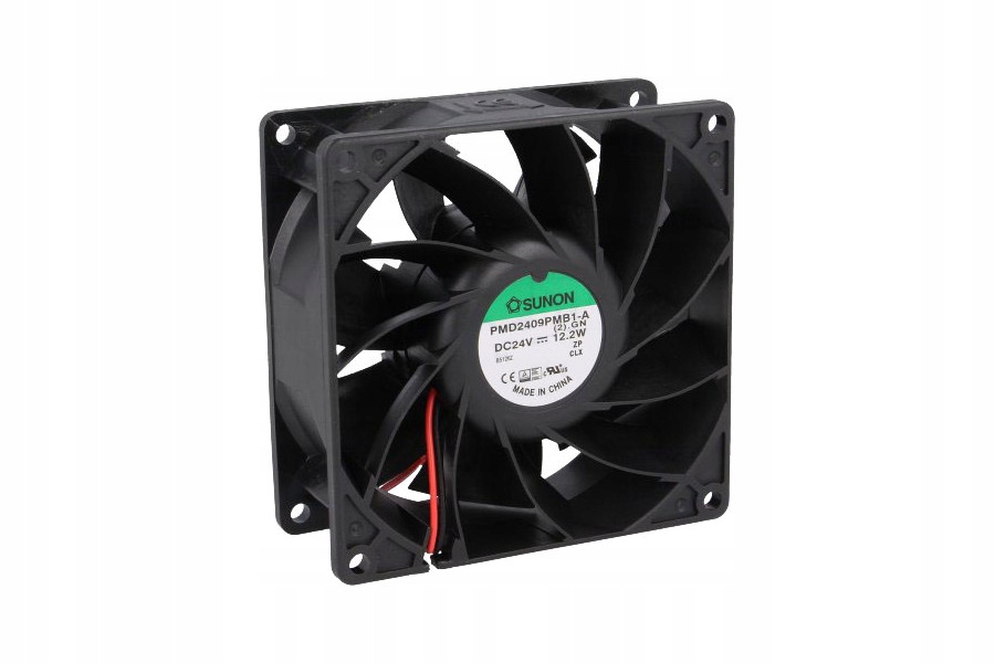Kupelňový ventilátor - SUNON DC KULOVÝ VENTILÁTOR 24V 92x92x38mm 204m3 / h