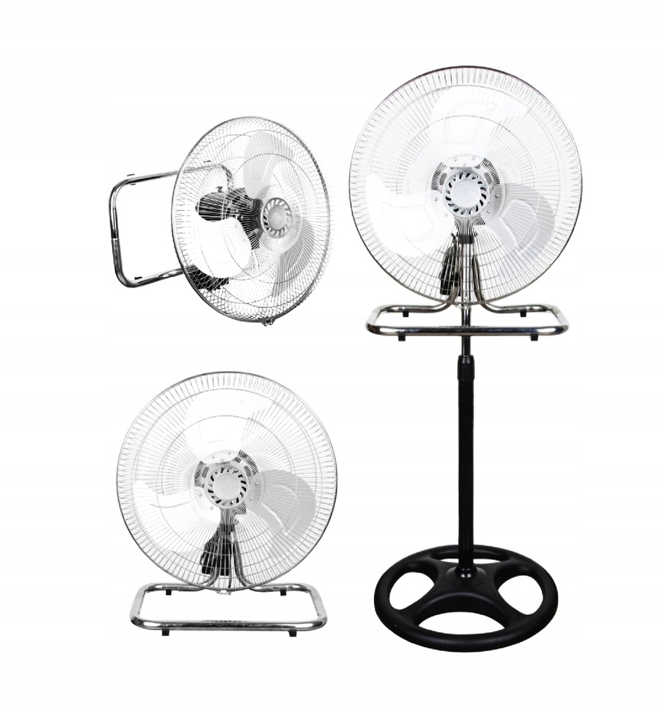 Kupelňový ventilátor - RAVANSON WT-7046 3v1 VENTILÁTOR SILNÝ VEĽKÝ CHROM