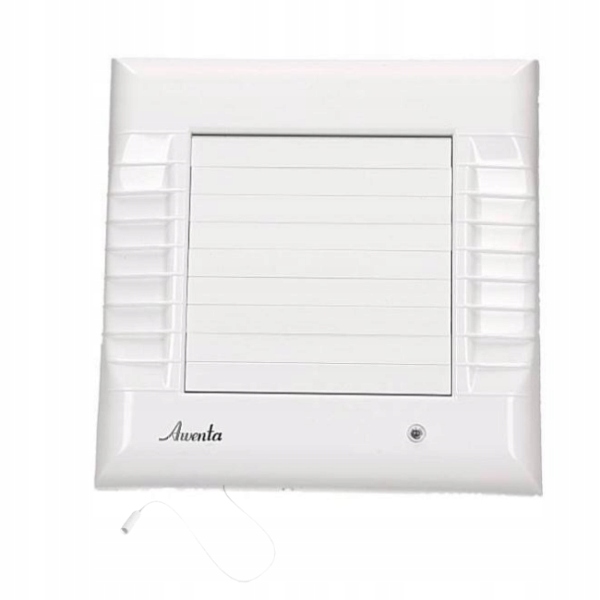 Kupelňový ventilátor - Nástenný ventilátor Awenta A-MATIC WM100W so závierkou