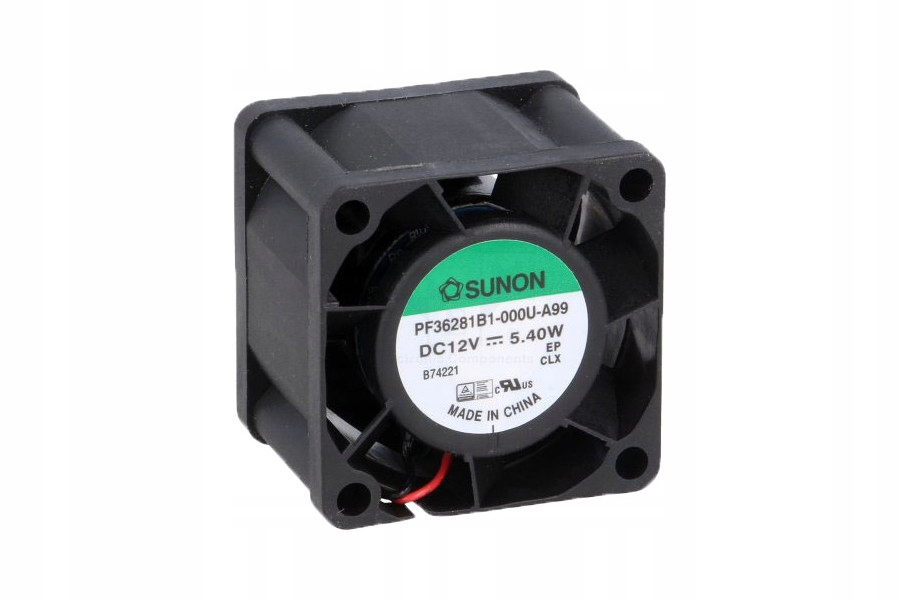 Kupelňový ventilátor - SUNON DC KULOVÝ VENTILÁTOR 12V 36x36mm 30,75m3 / h