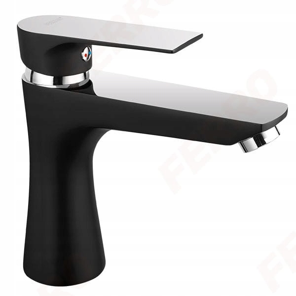 Umyvadlová batéria - FERRO ALGEO SQUARE BLACK BAT. UMÝVADLO BAQ2BLC