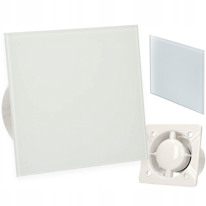Kupelňový ventilátor - Ventilátor do kúpeľne 100 SKLENÝ PANEL hygrostat