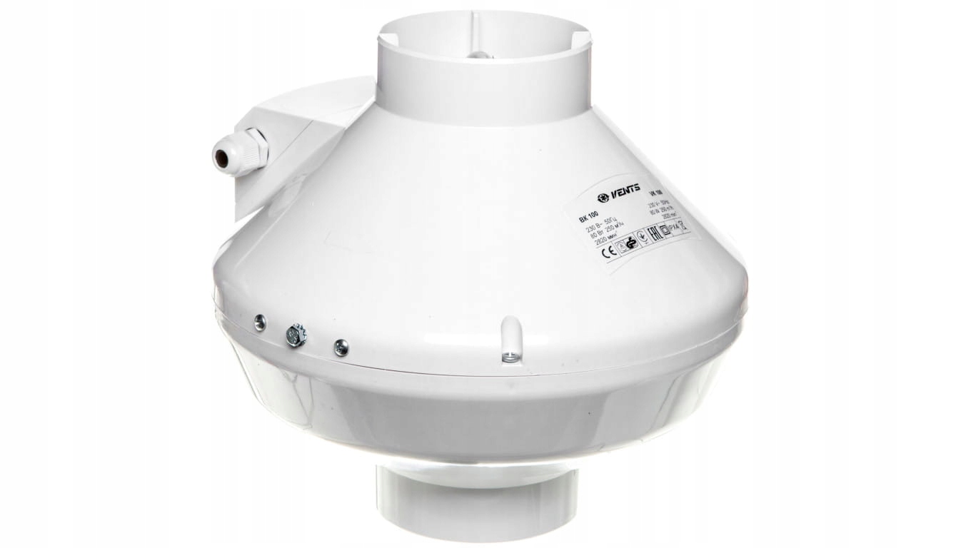 Kupelňový ventilátor - Odstredivý potrubní ventilátor fi 100 230V 80W 205