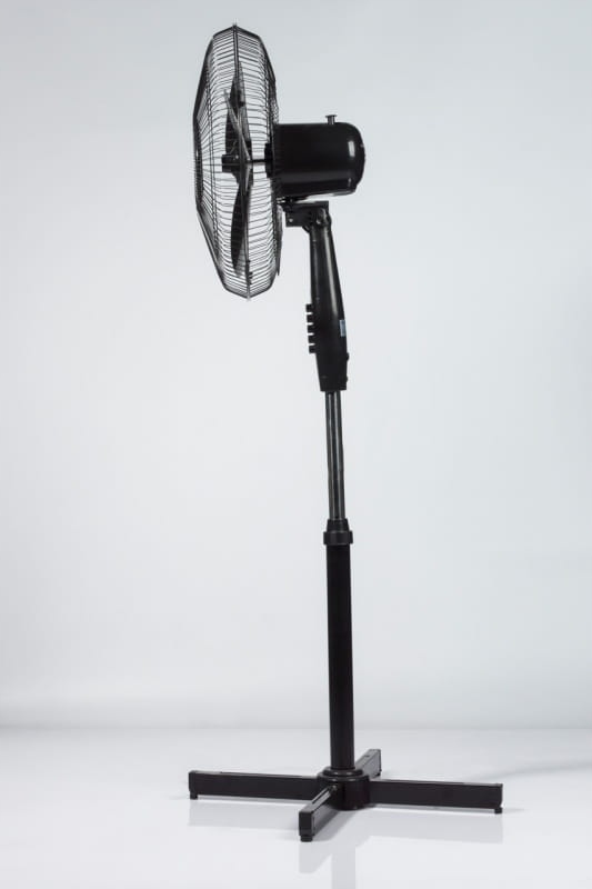 Kupelňový ventilátor - 3-stupňový stojaci ventilátor 40W 40cm čierna VO0