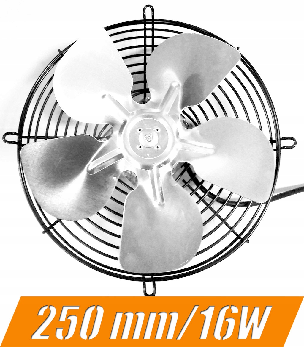 Kupelňový ventilátor - 250 / 16W dopravný ventilátor pre dúchaciu pec