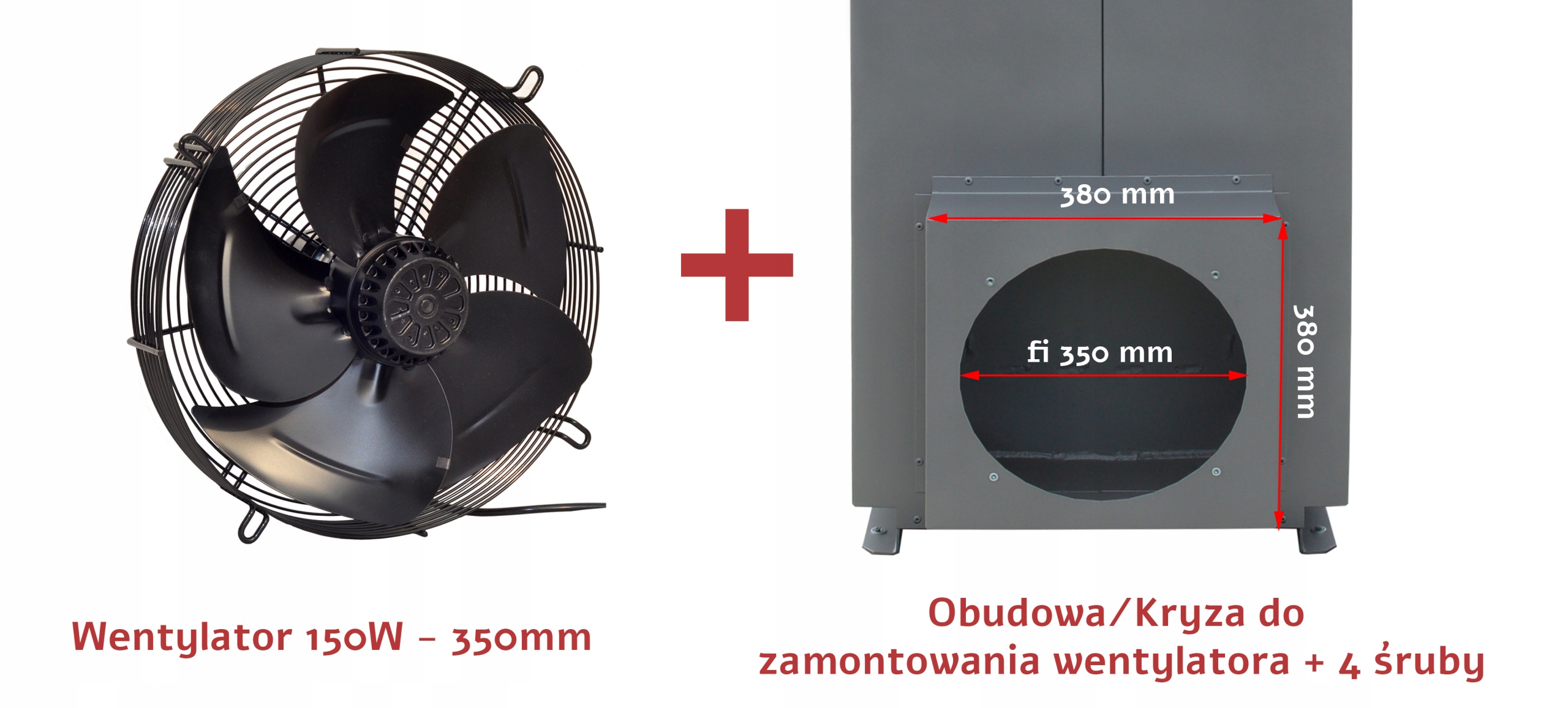 Kupelňový ventilátor - Vynútený ventilátor 350 + skriňa dúchacej pece