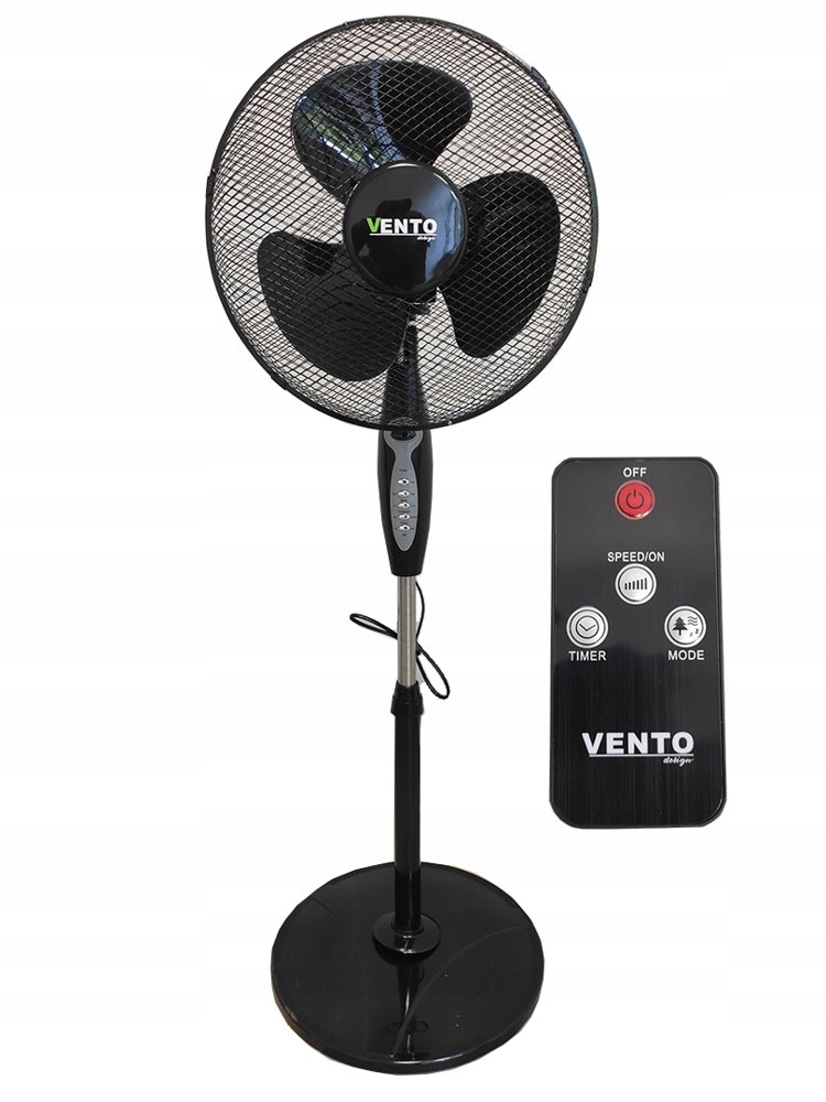 Kupelňový ventilátor - Podlahový ventilátor Vento 40 cm 40 W s diaľkovým ovládaním Cza