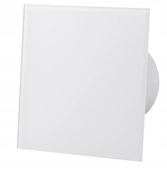Kupelňový ventilátor - SKLENÝ PANEL PRE VENTILÁTOR BIELY LESK dRim