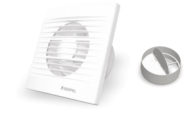 Kupelňový ventilátor - STYL VENTILÁTORA 100 WP-P DOSPEL + REŤAZ