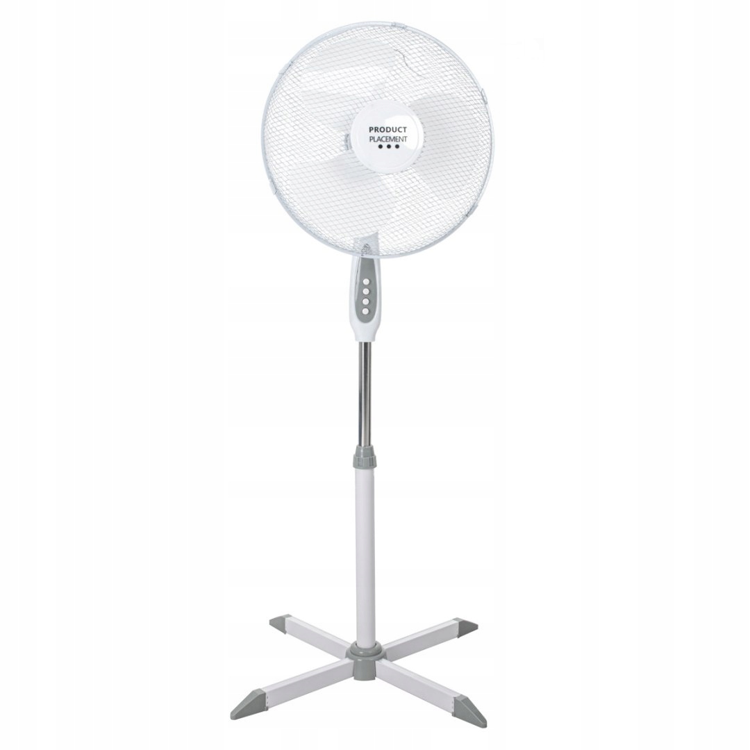 Kupelňový ventilátor - Stojací ventilátor tichá biela 40cm 45W