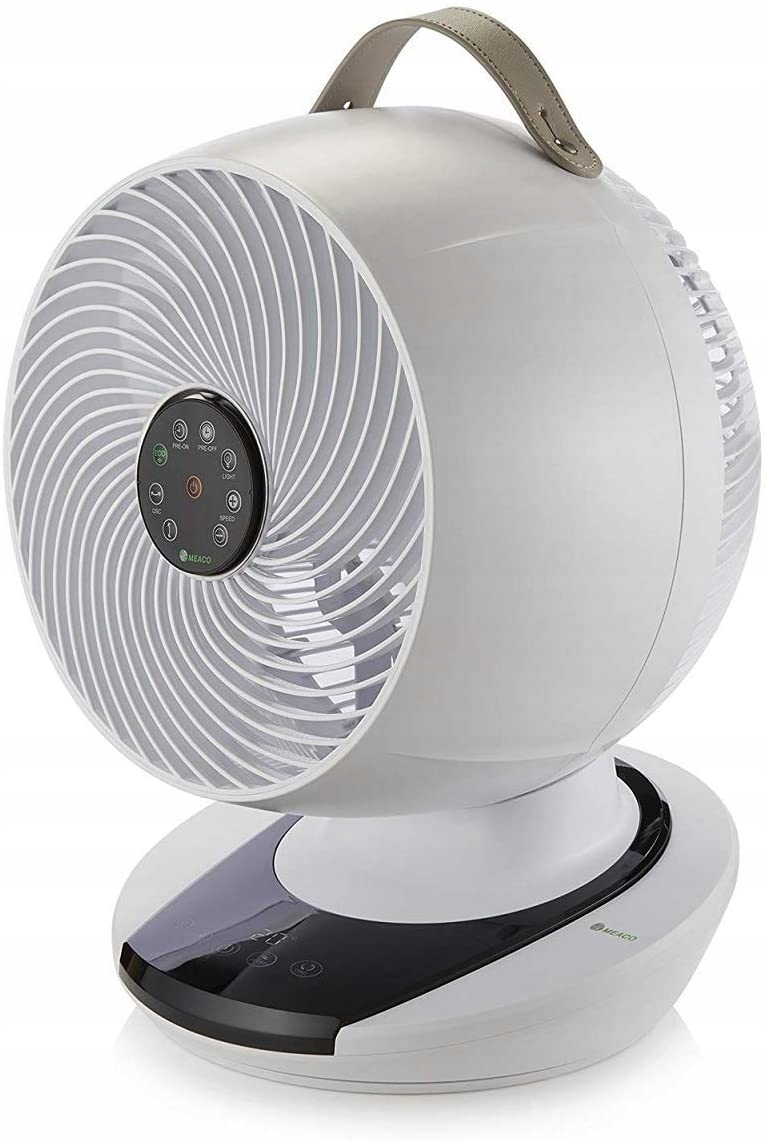 Kupelňový ventilátor - DESKTOPOVÁ DESKTOPOVÁ LED CIRKULUJÚCA LED DIAĽKOVÉ OVLÁDANIE BIELA