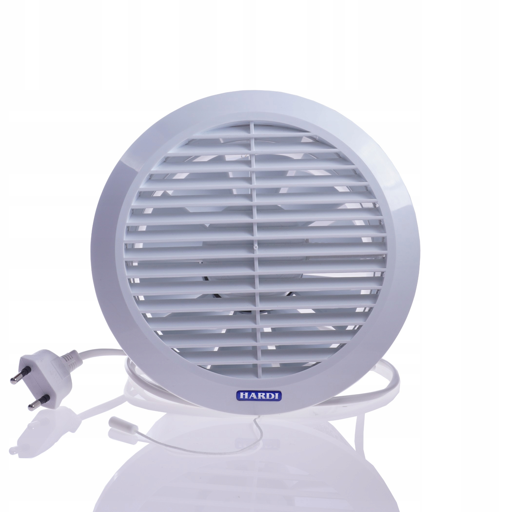 Kupelňový ventilátor - Okrúhly ventilátor fi150 s káblom a šnúrkou 0011