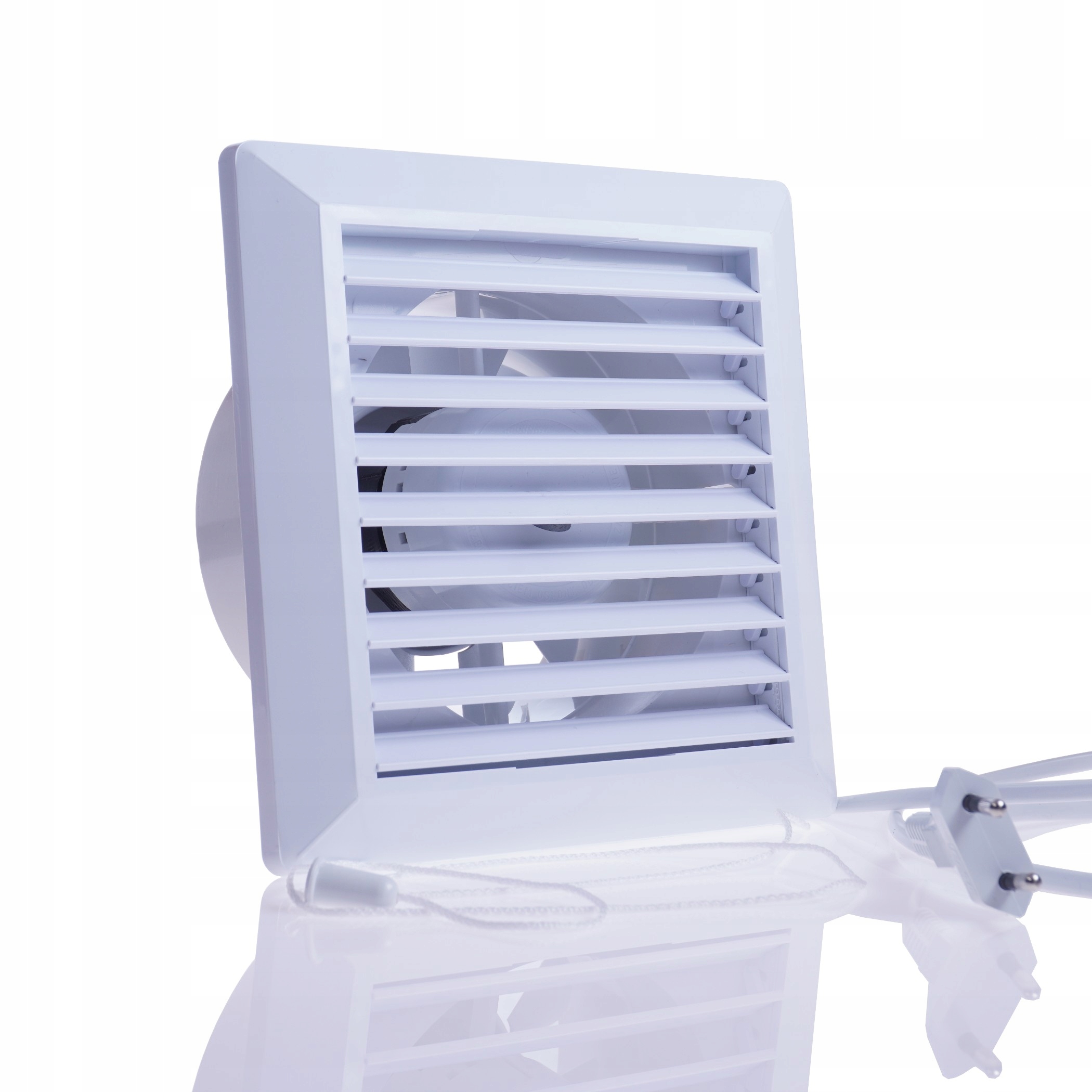 Kupelňový ventilátor - Ventilátor uzávierky + struna + kábel fi125 17x17