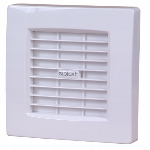 Kupelňový ventilátor - Automaticky zaslepený ventilátor + hygrostat + čas, fi100