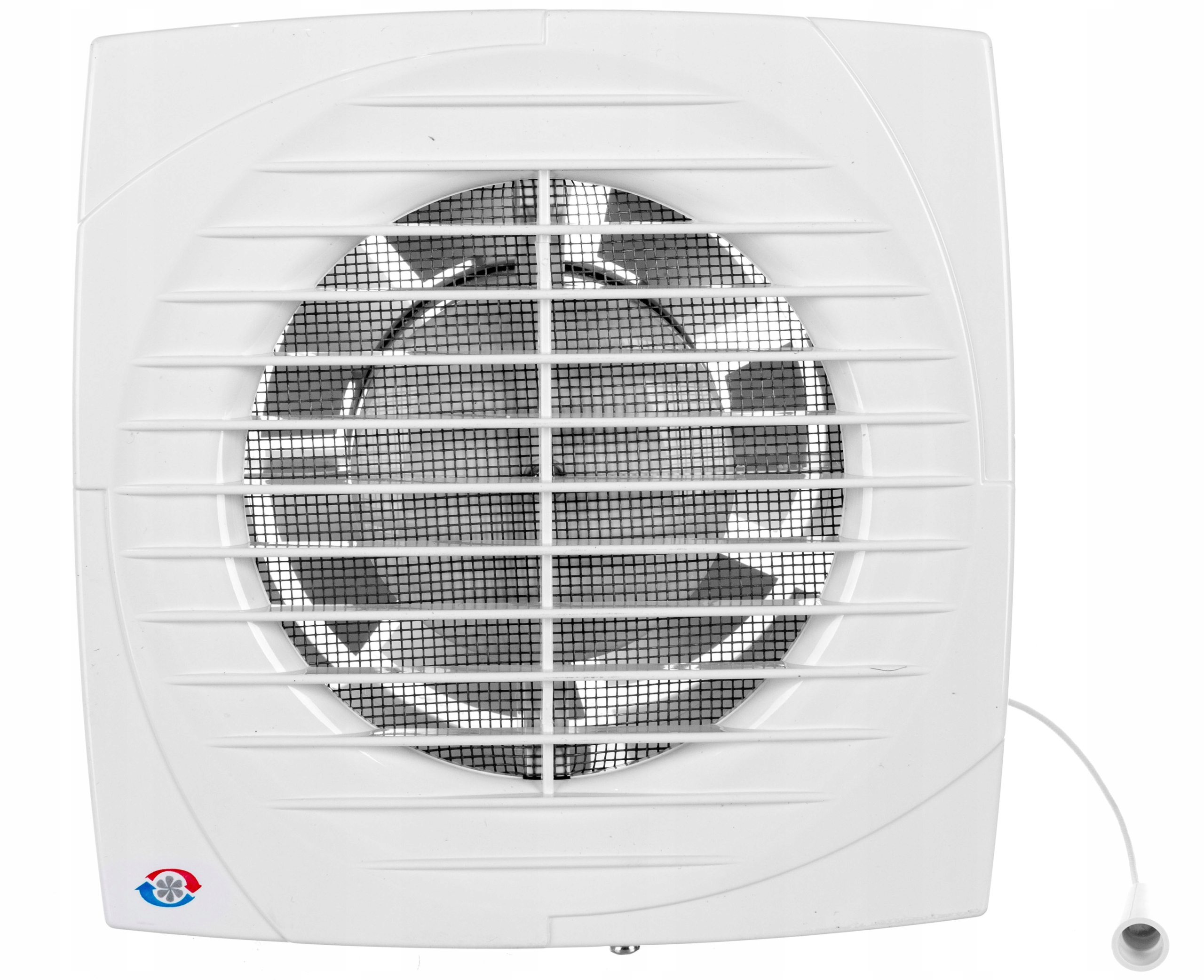 Kupelňový ventilátor - Axiálny ventilátor fi100 230V 14W 50Hz 95m3 / h 34dB
