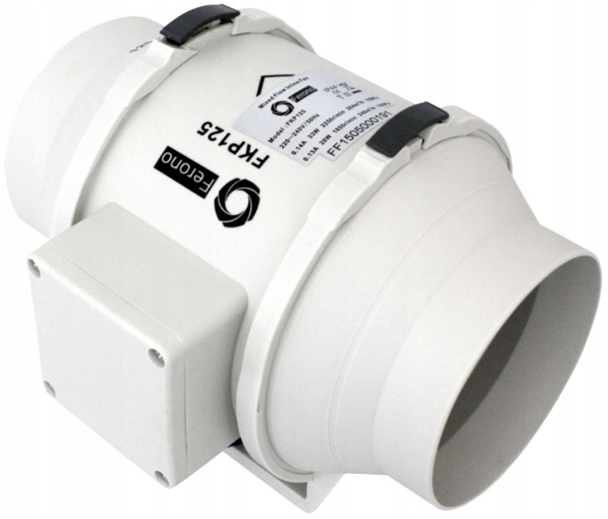 Kupelňový ventilátor - VENTILÁTOR DUCT FKP 125 2-RÝCHLY TICHÝ 284m3h