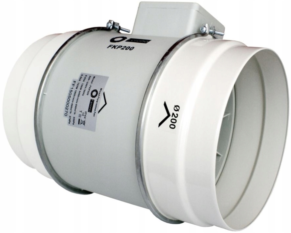 Kupelňový ventilátor - VENTILÁTOR DUCT FKP 200 2-RÝCHLY TICHÝ 840m3h