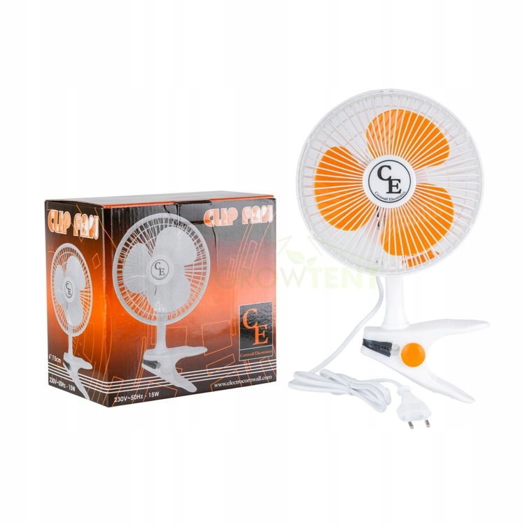Kupelňový ventilátor - Miešací ventilátor s klipom a držiakom klipu