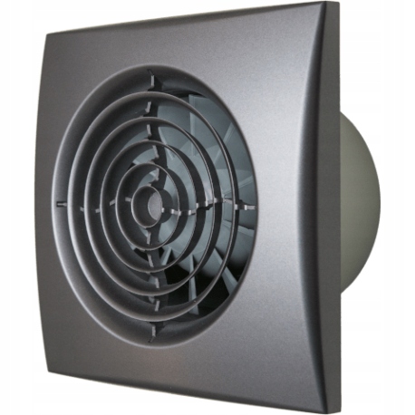Kupelňový ventilátor - VENTILÁTOR 125 KONTROLA VENTILU TMAVO ŠEDÁ 5CDGM