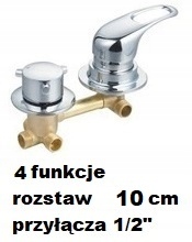 Sprchová batéria - BATÉRIA pre 4-funkčný sprchový kút 100 mm