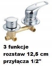 Sprchová batéria - BATÉRIA do sprchovej kabíny 3 F 12,5 cm ŠANCA!