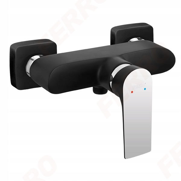 Sprchová batéria -  FERRO ALGEO SQUARE BLACK BAT. SPREJ BAQ7BLC