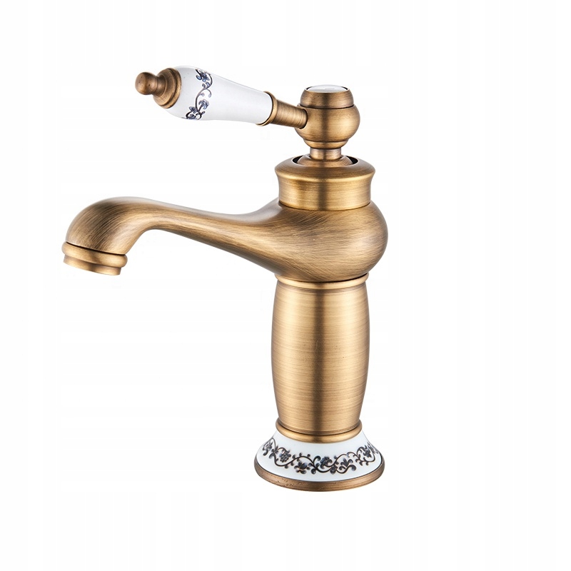 Umyvadlová batéria - hnedá umývadlová batéria starý retro faucet INDES