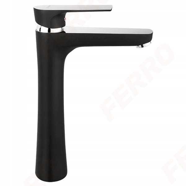 Umyvadlová batéria - FERRO ALGEO SQUARE BLACK BAT. UMYVADLO BAQ2LBLC