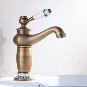 Umyvadlová batéria - Exkluzívny starožitný mosadzný kúpeľňový faucet