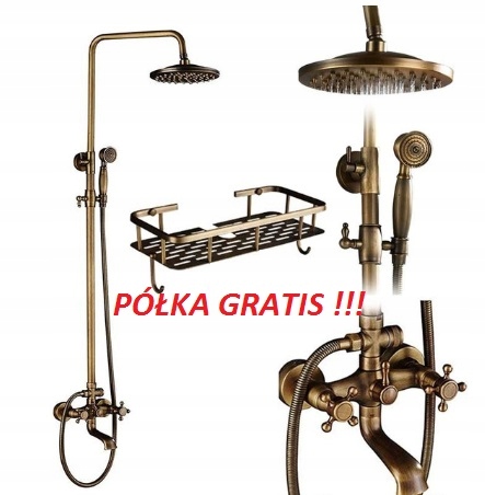Vaňová batéria - TAPOVÝ SPRCHOVACÍ STROJ RETRO ZLATÝ SPREJ