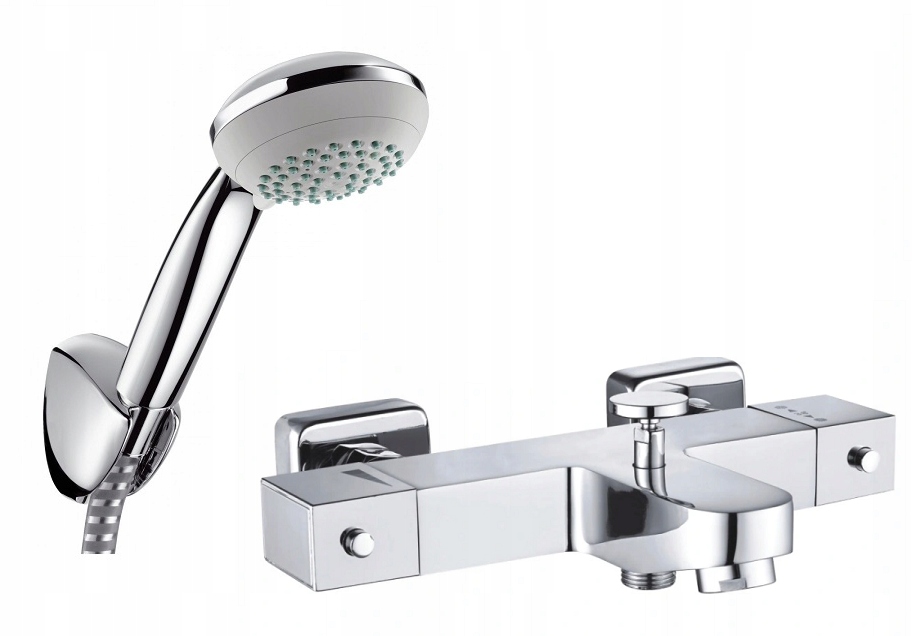 Vaňová batéria - TERMOSTATICKÝ vaňový kohútik + HANSGROHE sada