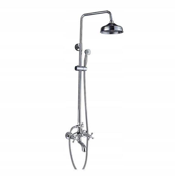 Vaňová batéria - BATÉRIA SPRCHOVÁ KÚPEĽ retro štýl SILVER CHROME