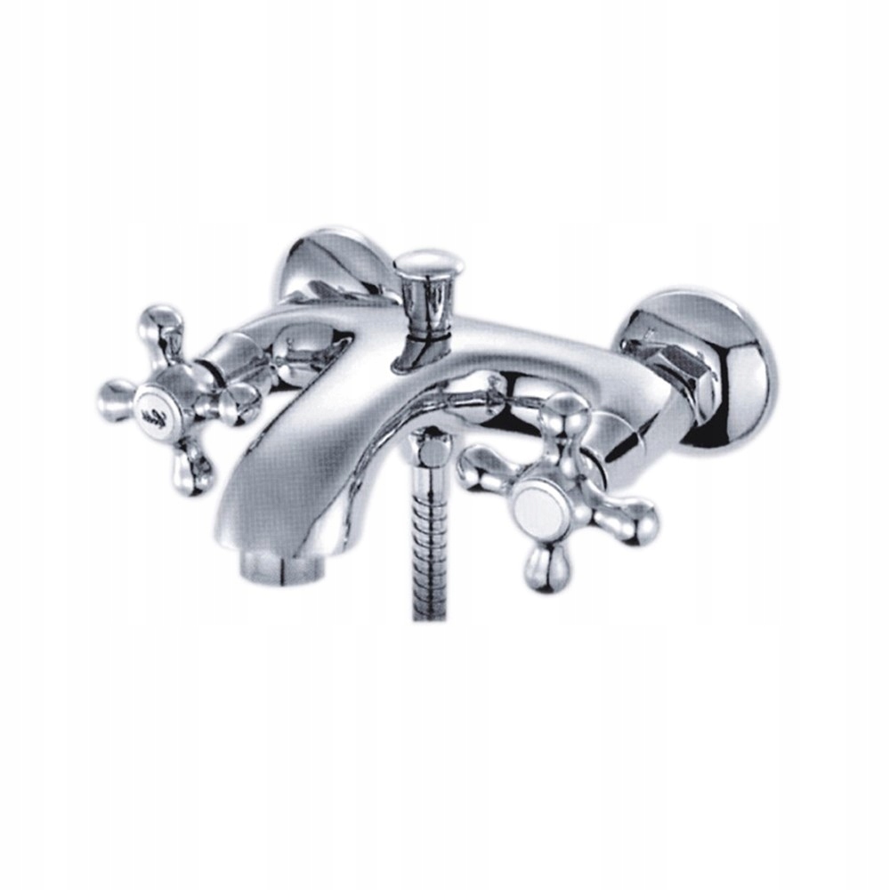 Vaňová batéria - Nástenný vaňový faucet RETRO Chrome 3A