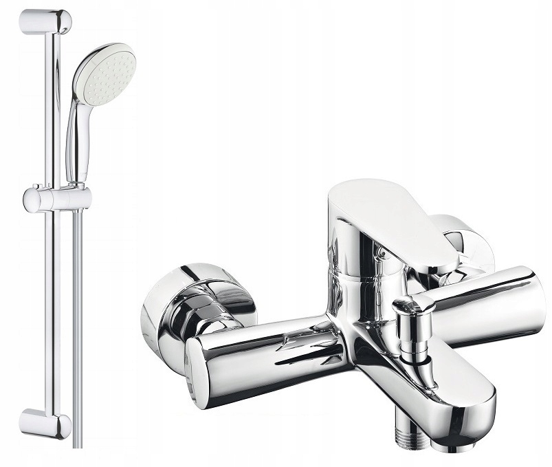 Vaňová batéria - Vaňová batéria INVENA + sprchová sada GROHE