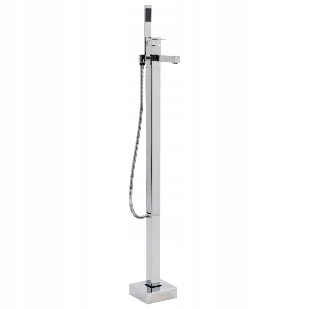 Vaňová batéria - Samostatne stojaca vaňová batéria, nehrdzavejúca oceľ 110 cm