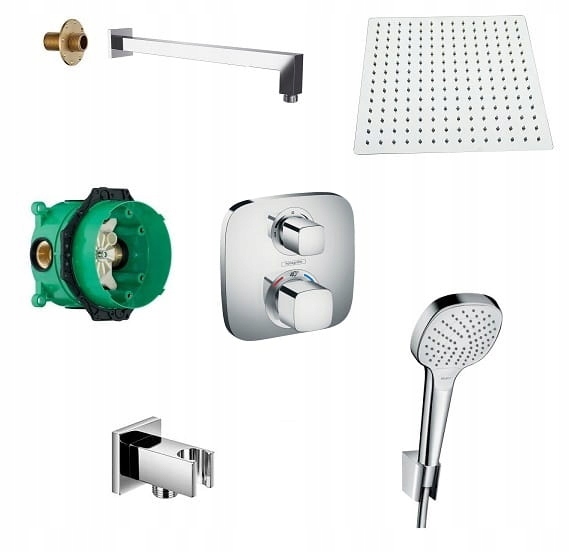 Podomietková batéria - Hansgrohe Logis Ecostat iBox + Croma Select + 20 d