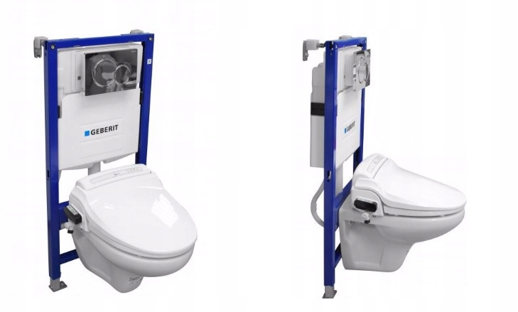 WC doska - Sada BioBidet BB-1000 + miska Roca + rám + gombík