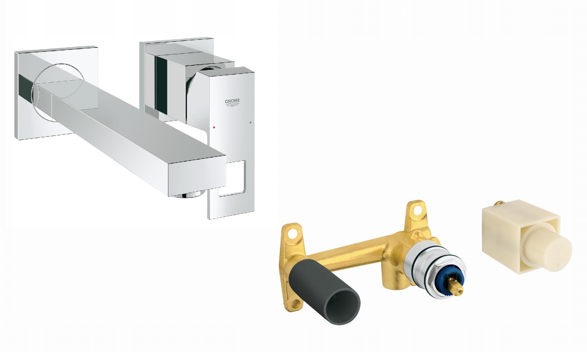 Podomietková batéria - Umývadlový faucet skrytý. GROHE Eurocube kompletný 23cm
